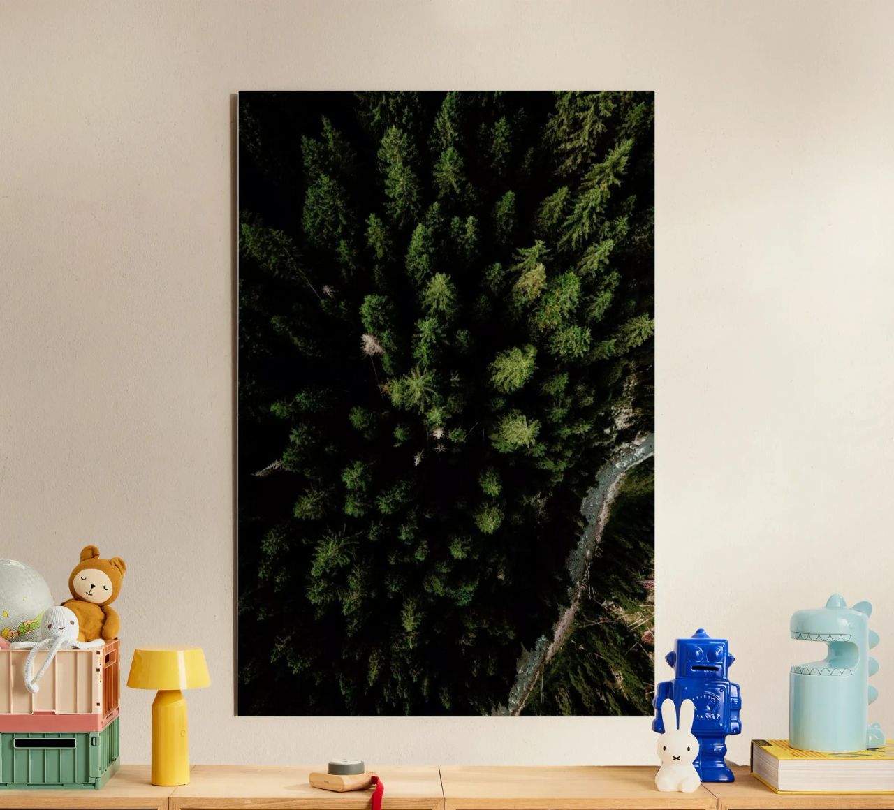 Trees And A Path alluminio dibond da Sebastian Hilgetag