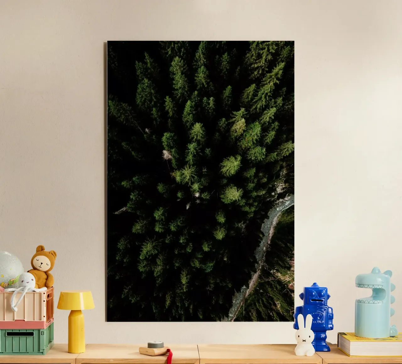 Trees And A Path alu dibond de Sebastian Hilgetag