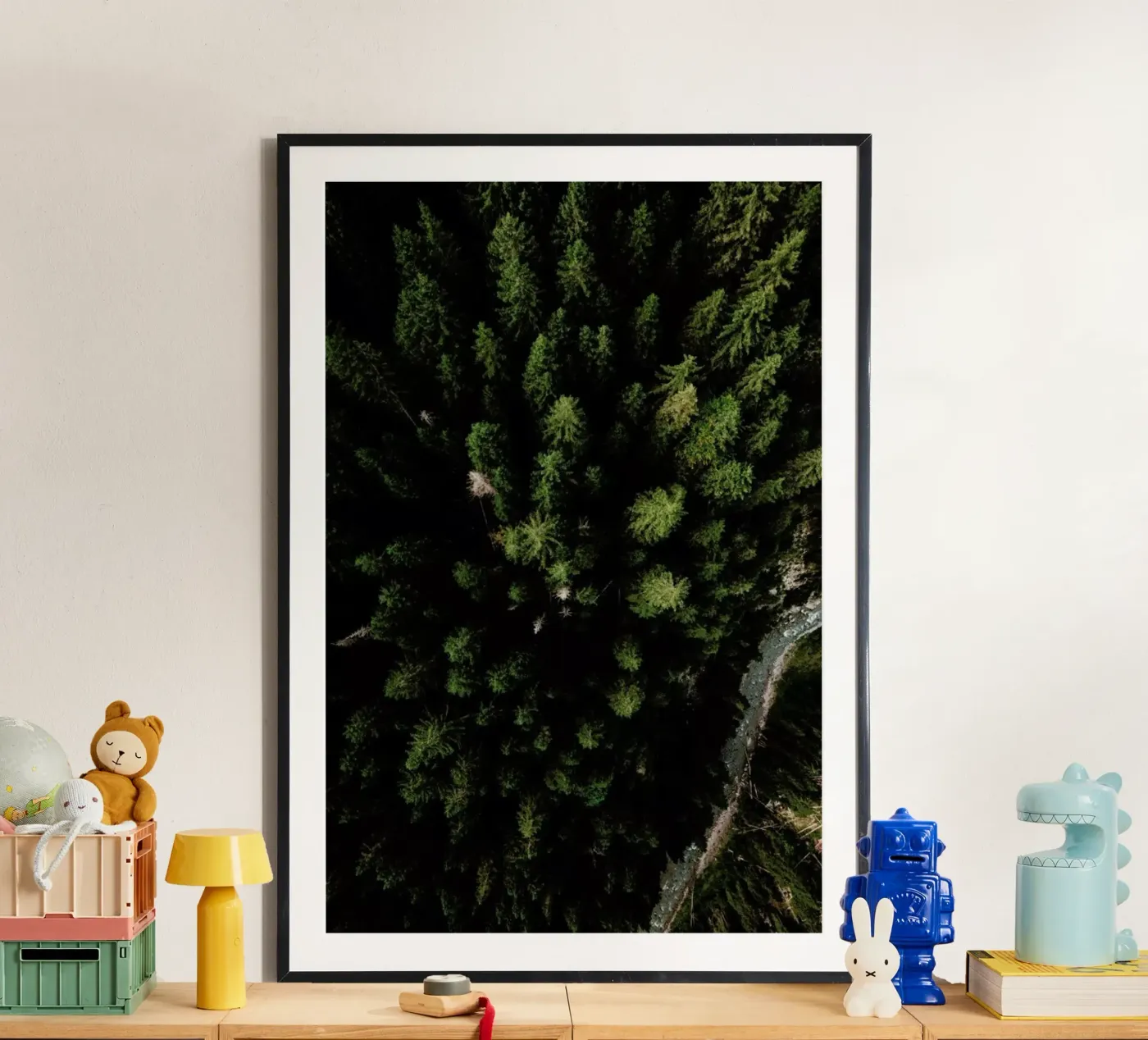 Trees And A Path poster by Sebastian Hilgetag