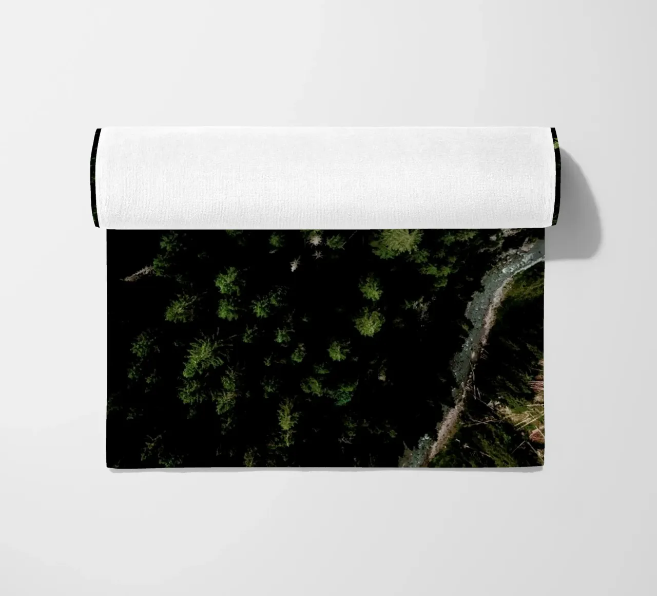 Trees And A Path Strandtuch von Sebastian Hilgetag