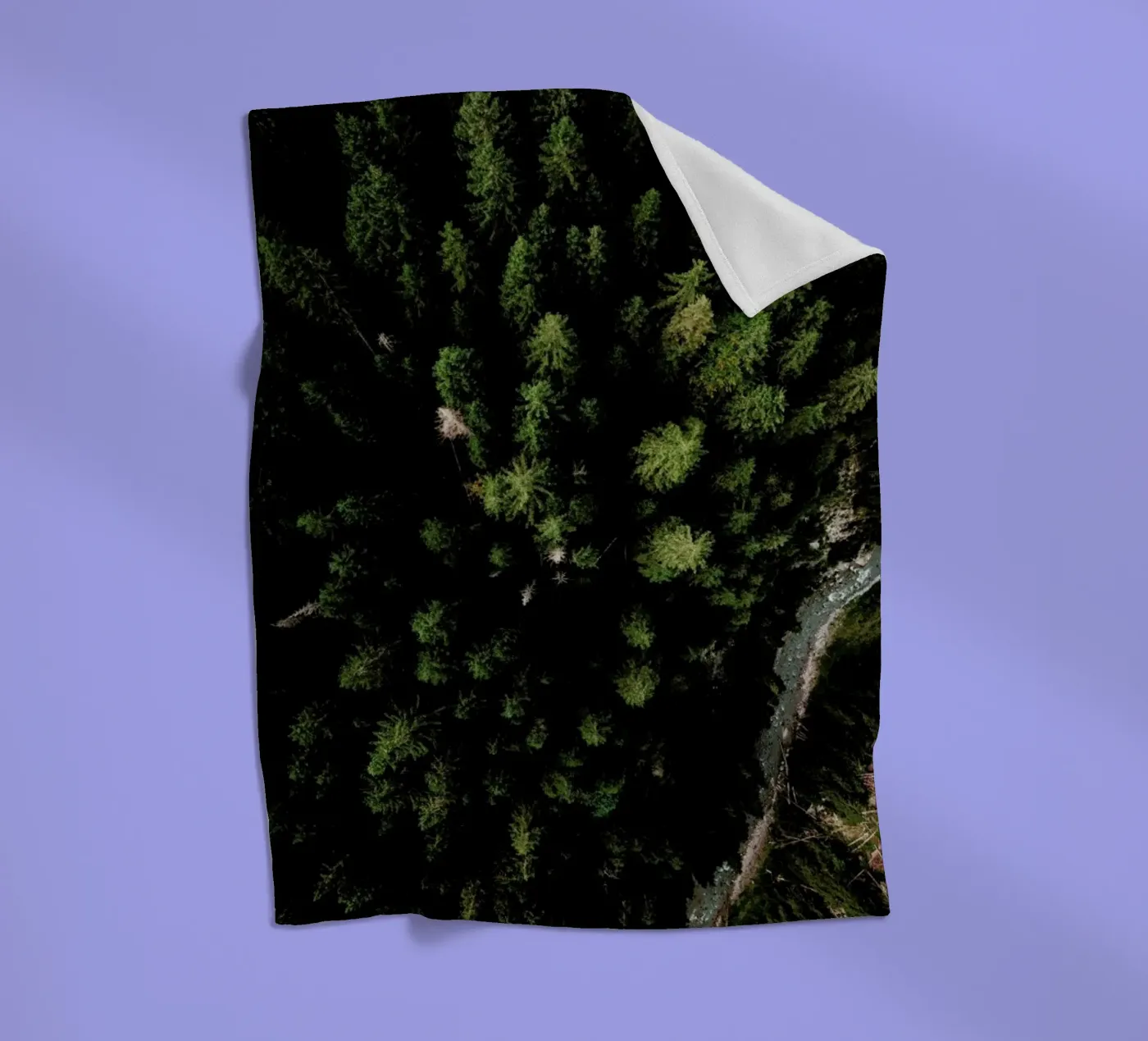 Trees And A Path Fleecedecke von Sebastian Hilgetag