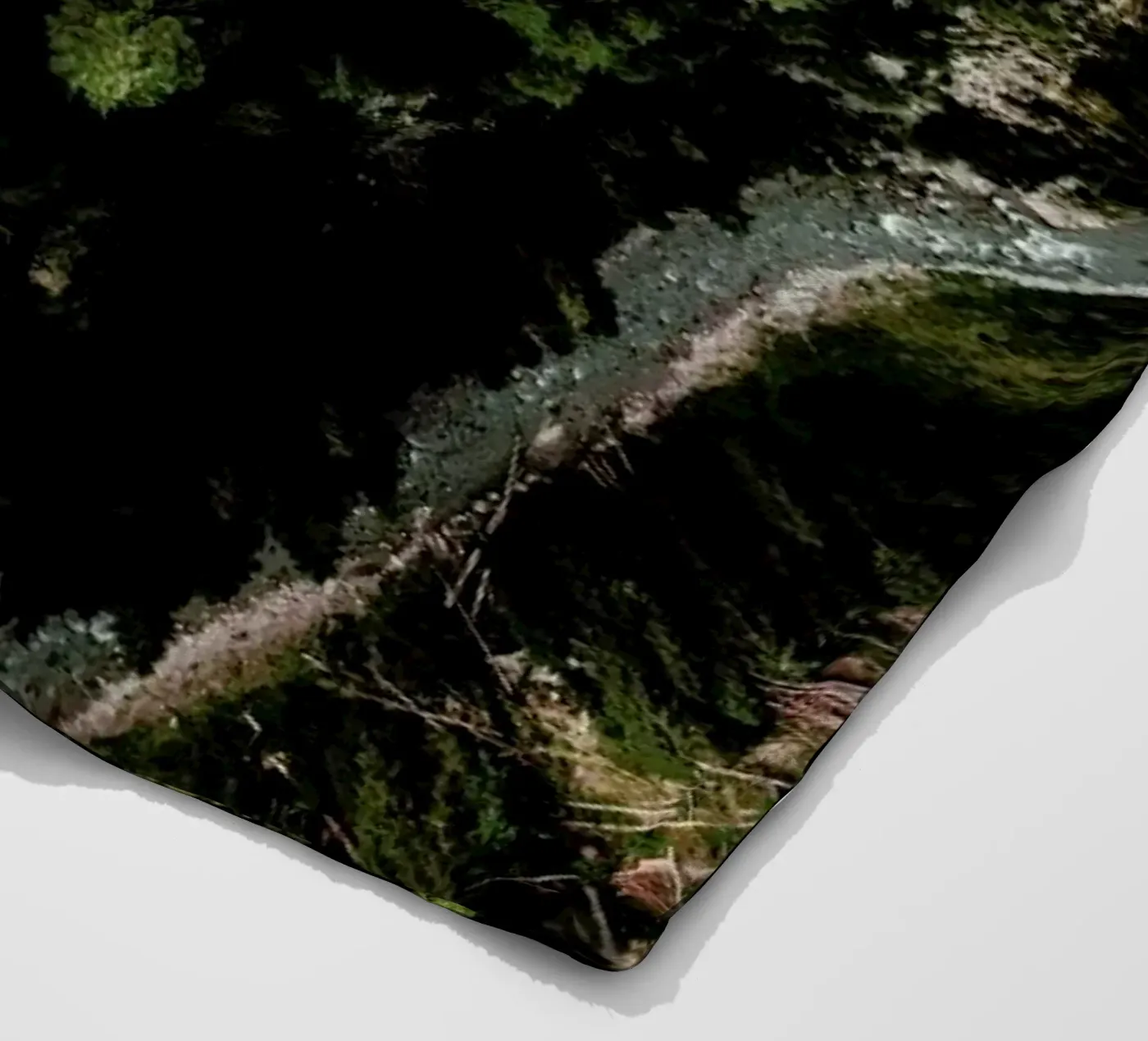 Trees And A Path Fleecedecke von Sebastian Hilgetag