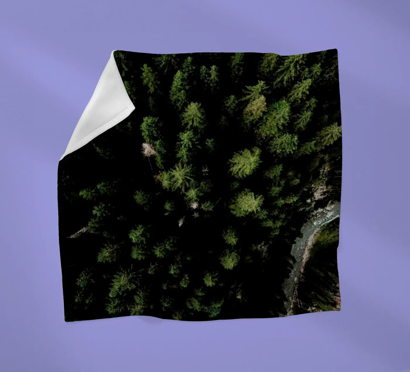 Trees And A Path Fleecedecke von Sebastian Hilgetag