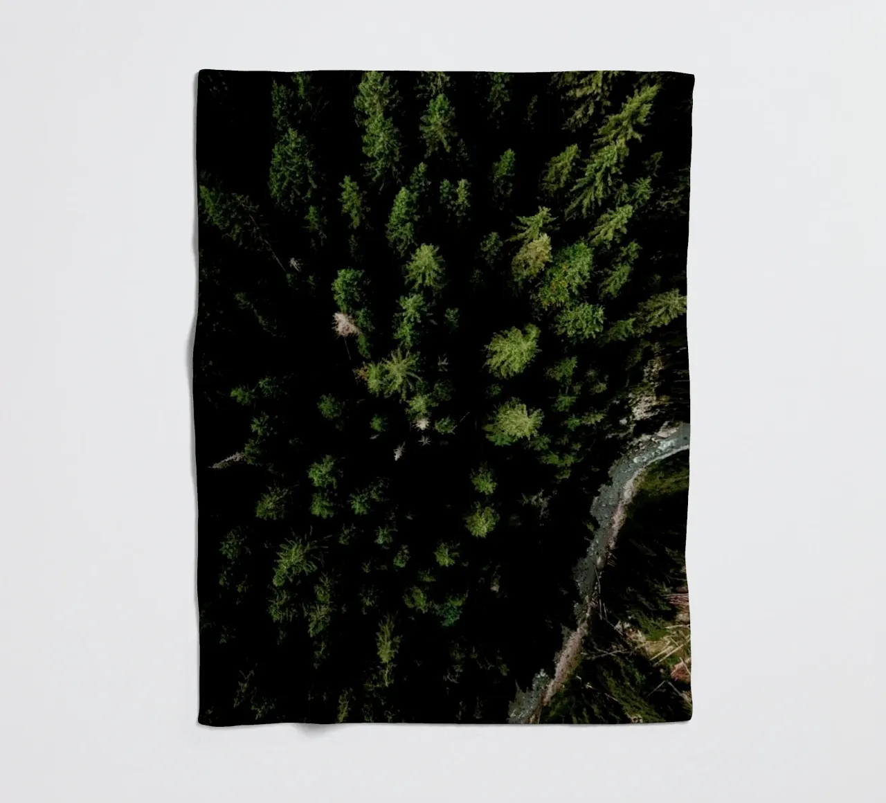 Trees And A Path fleecedeken van Sebastian Hilgetag