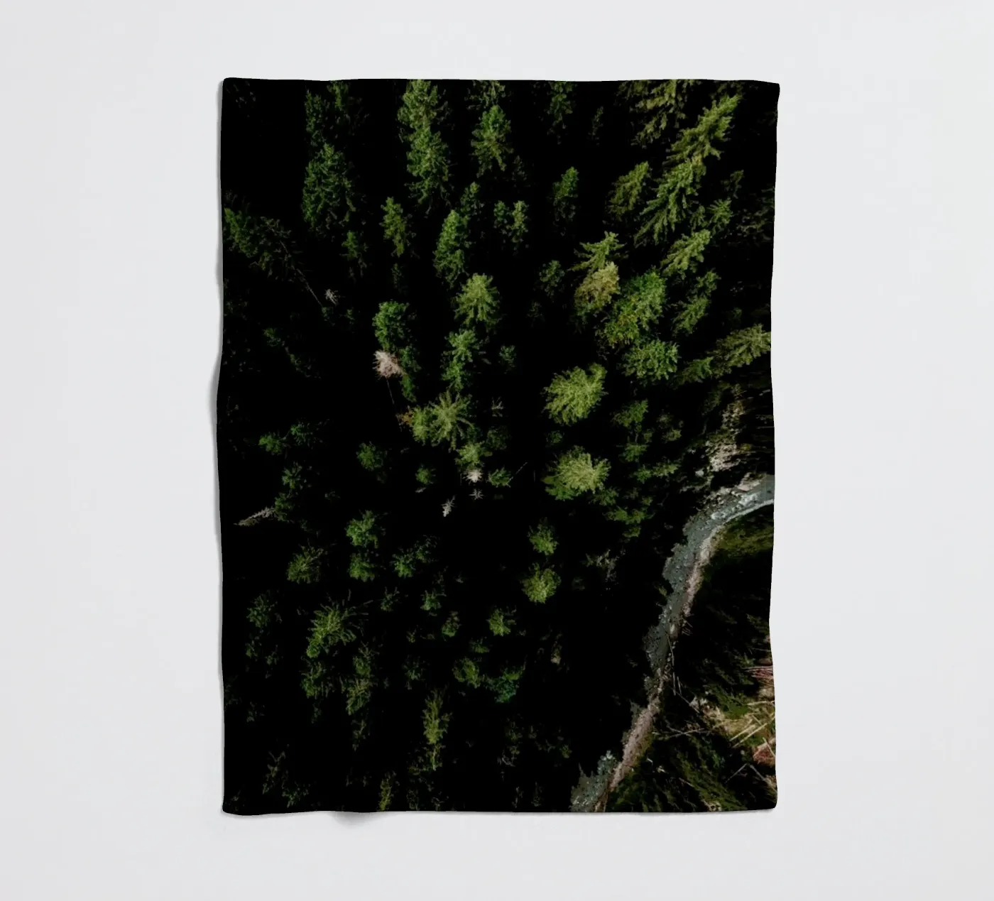 Trees And A Path Fleecedecke von Sebastian Hilgetag