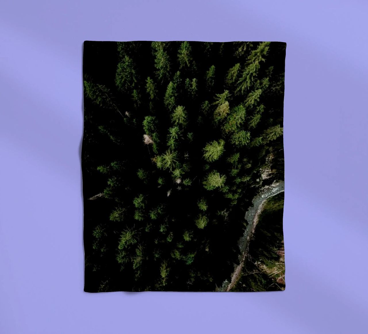Trees And A Path coperta in pile da Sebastian Hilgetag