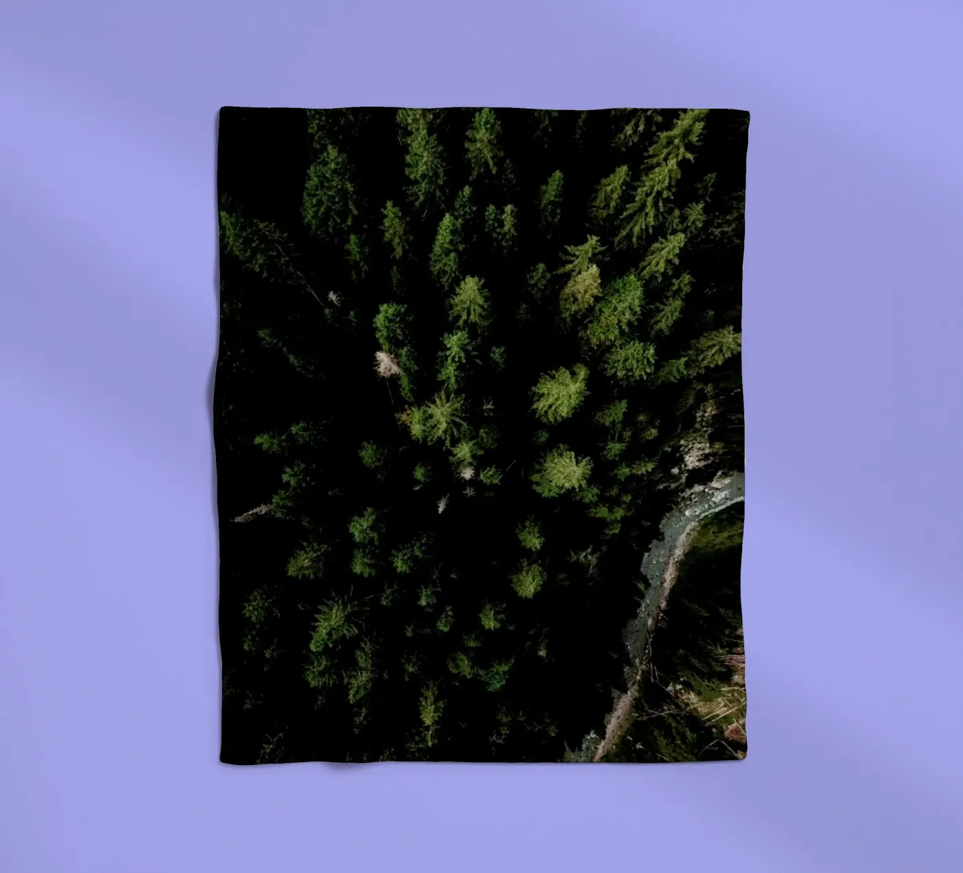 Trees And A Path Fleecedecke von Sebastian Hilgetag