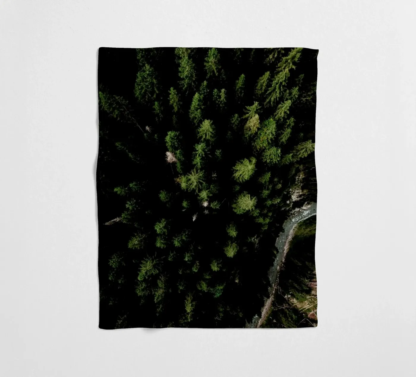 Trees And A Path Fleecedecke von Sebastian Hilgetag