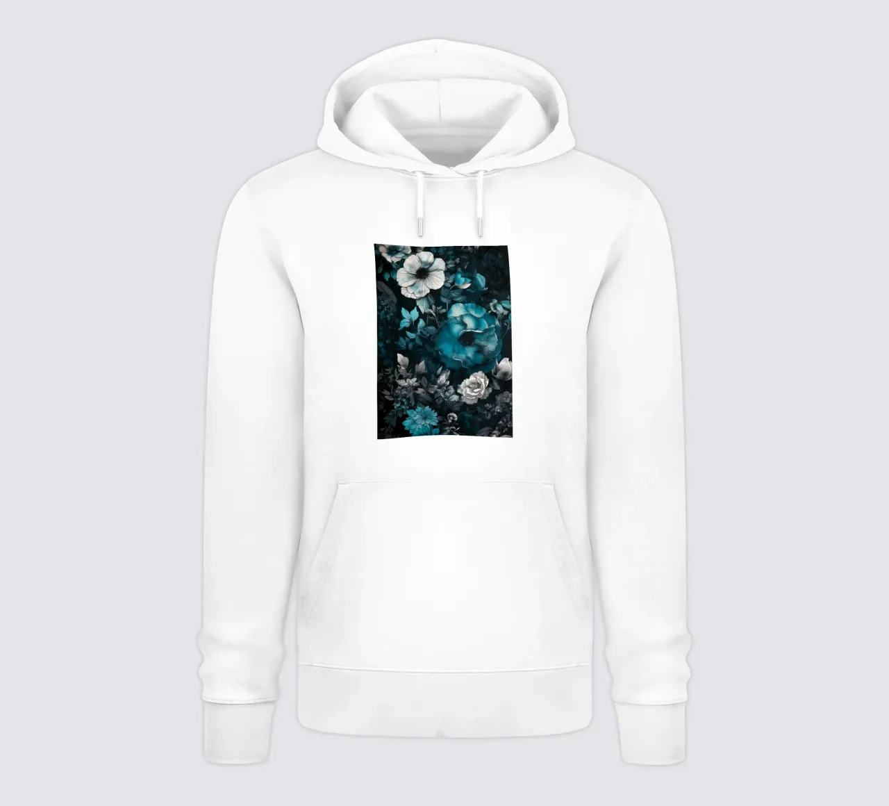 Fiori notturni felpa con cappuccio da Lionmixart