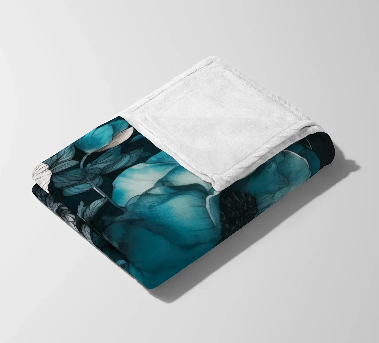 Fiori notturni coperta in pile da Lionmixart