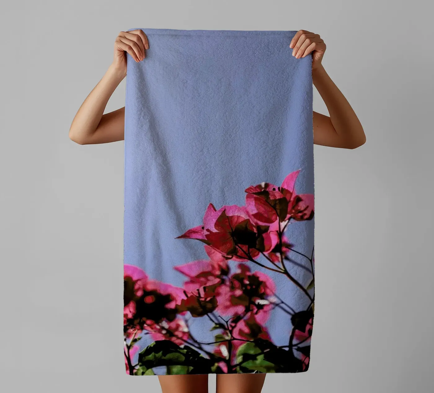 Blom badhanddoek van Shot By Clint