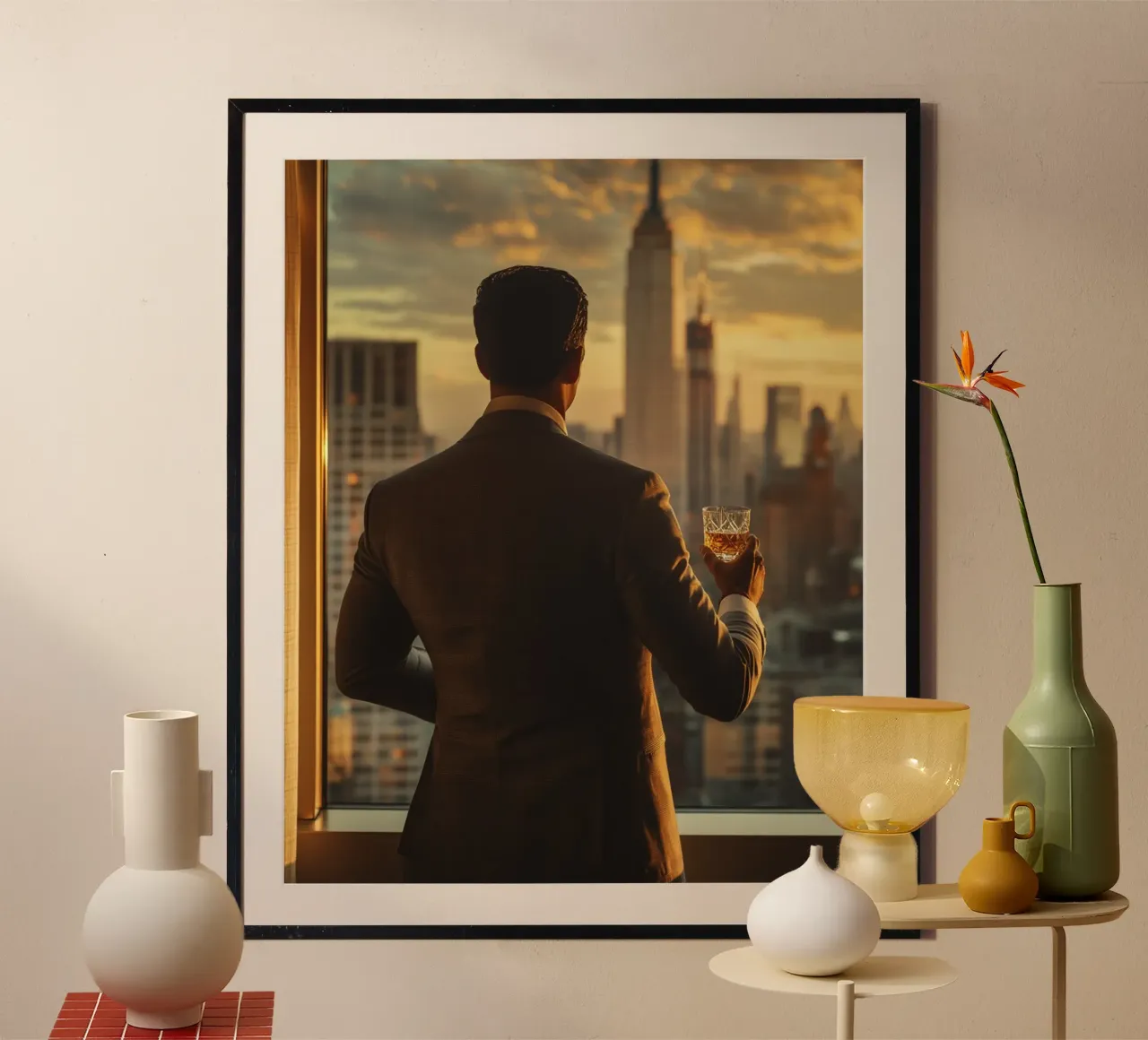 Autorità di velluto poster con telaio in legno da PhotoVibe Decor
