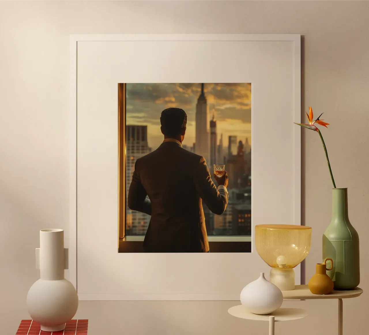 Autorità di velluto poster con telaio in legno da PhotoVibe Decor