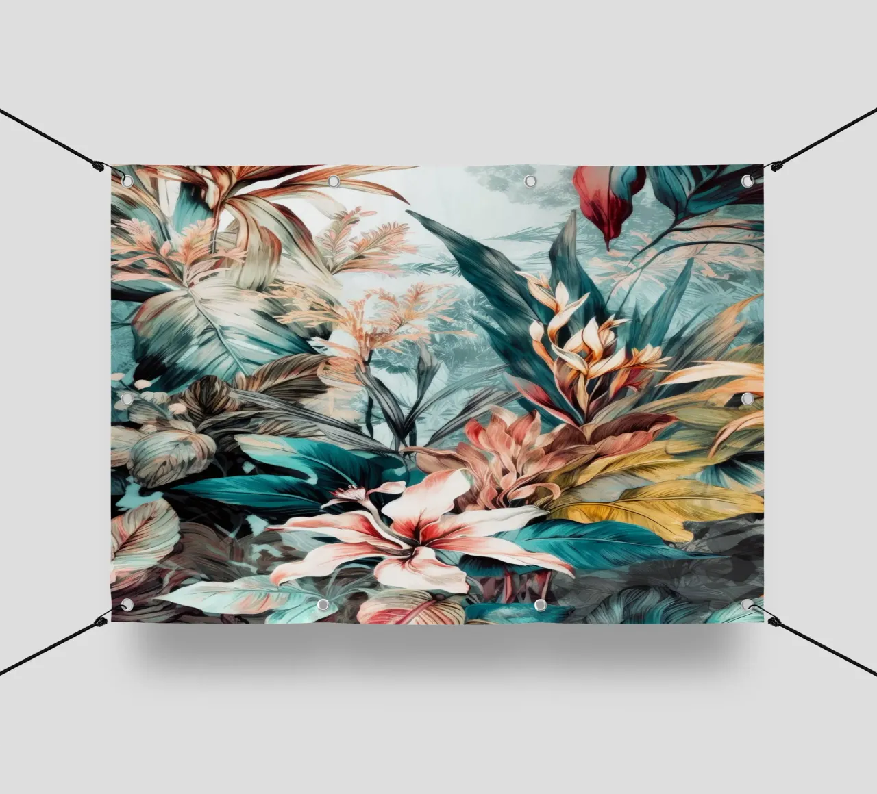 Giungla telo in pvc da Lionmixart