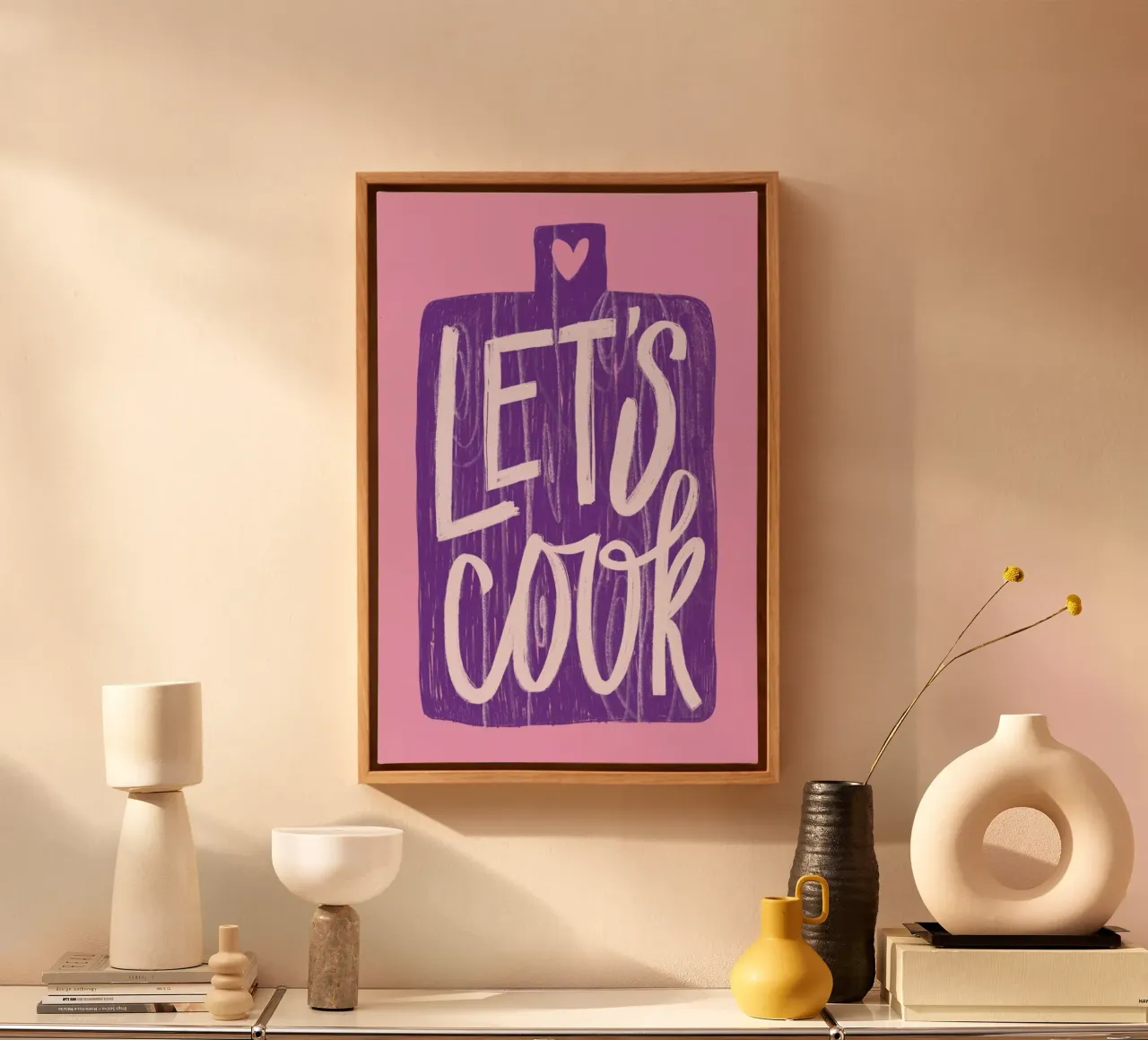 Let's Cook II tela con Cornice a cassetta da Studio One