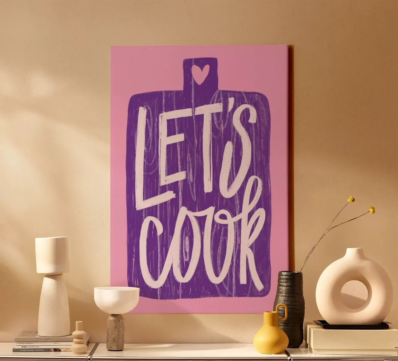 Let's Cook II tela con Cornice a cassetta da Studio One
