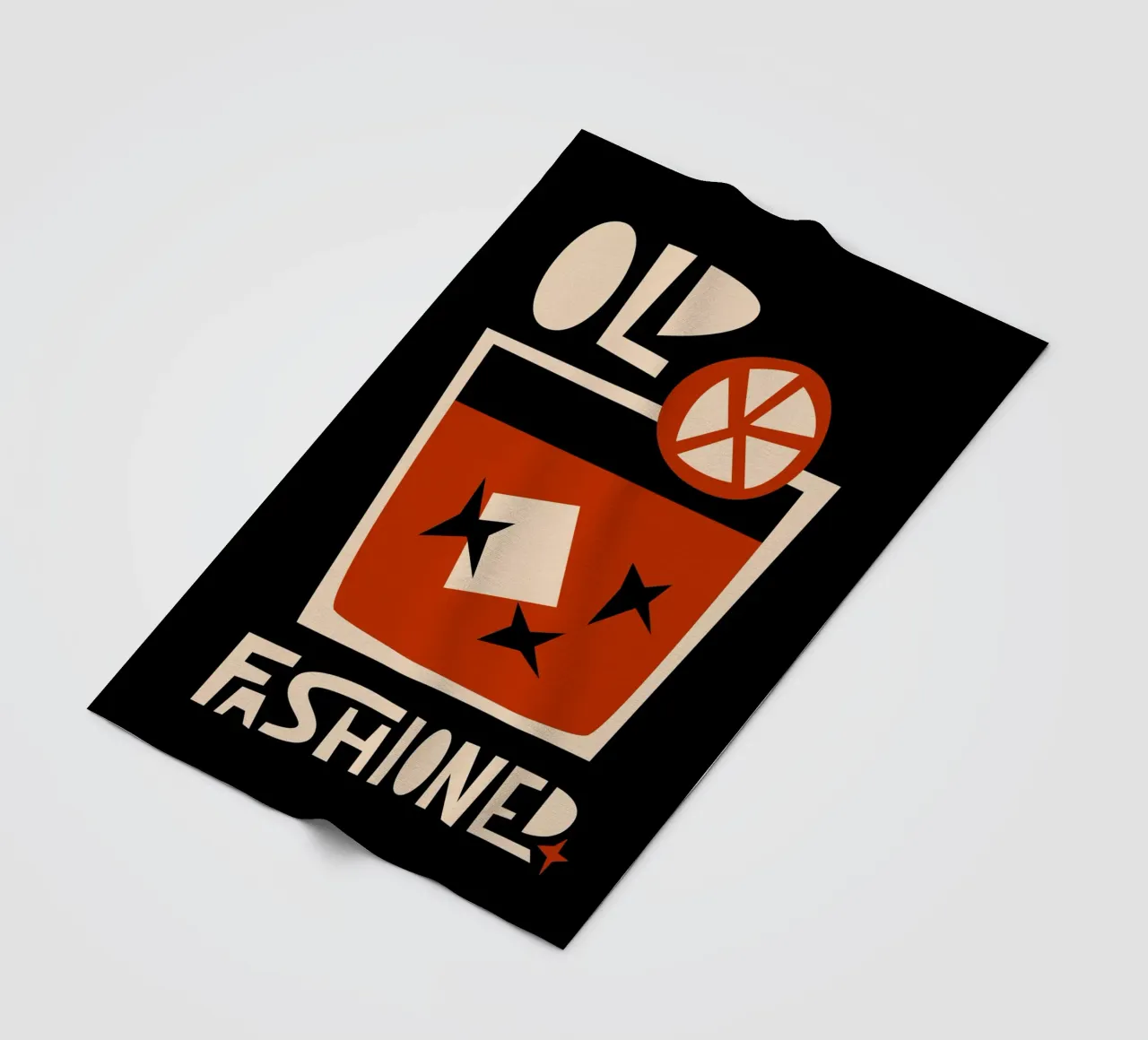 Old Fashioned Cocktail fleece blanket by Fox & Velvet
