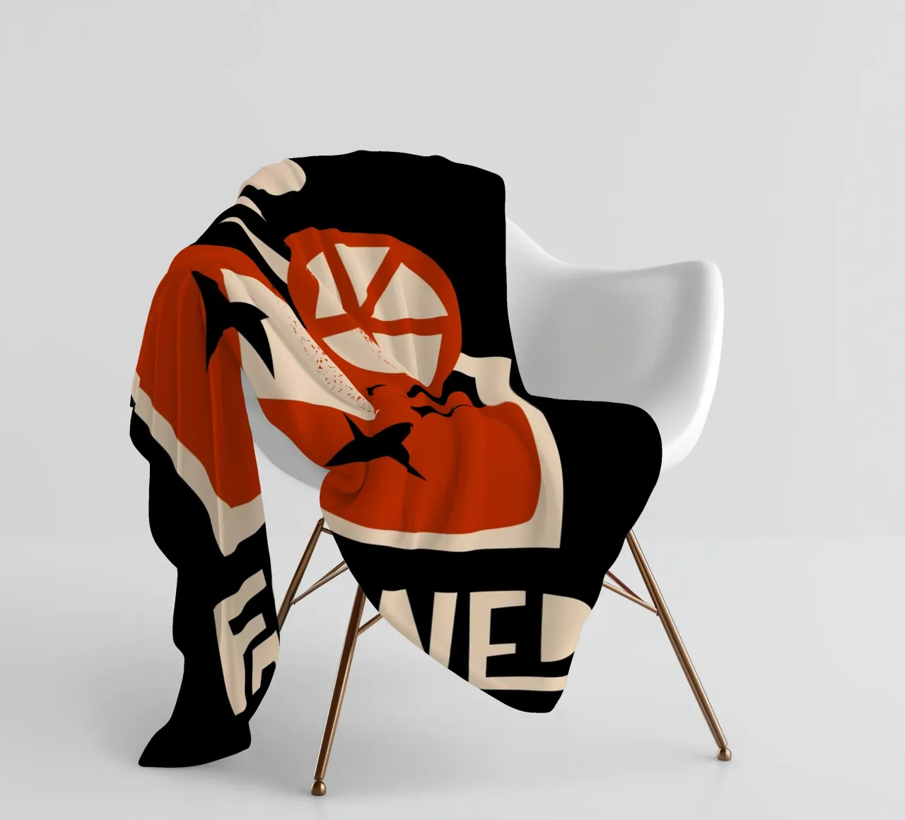 Old Fashioned Cocktail fleece blanket by Fox & Velvet
