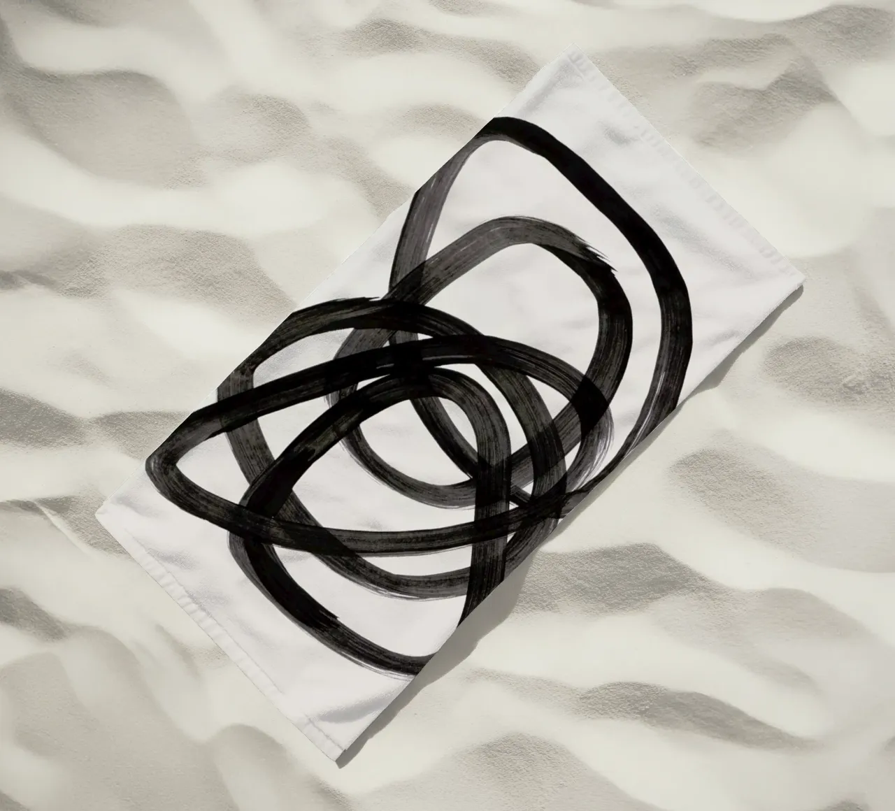 Ink Spiral beach towel by EnShape