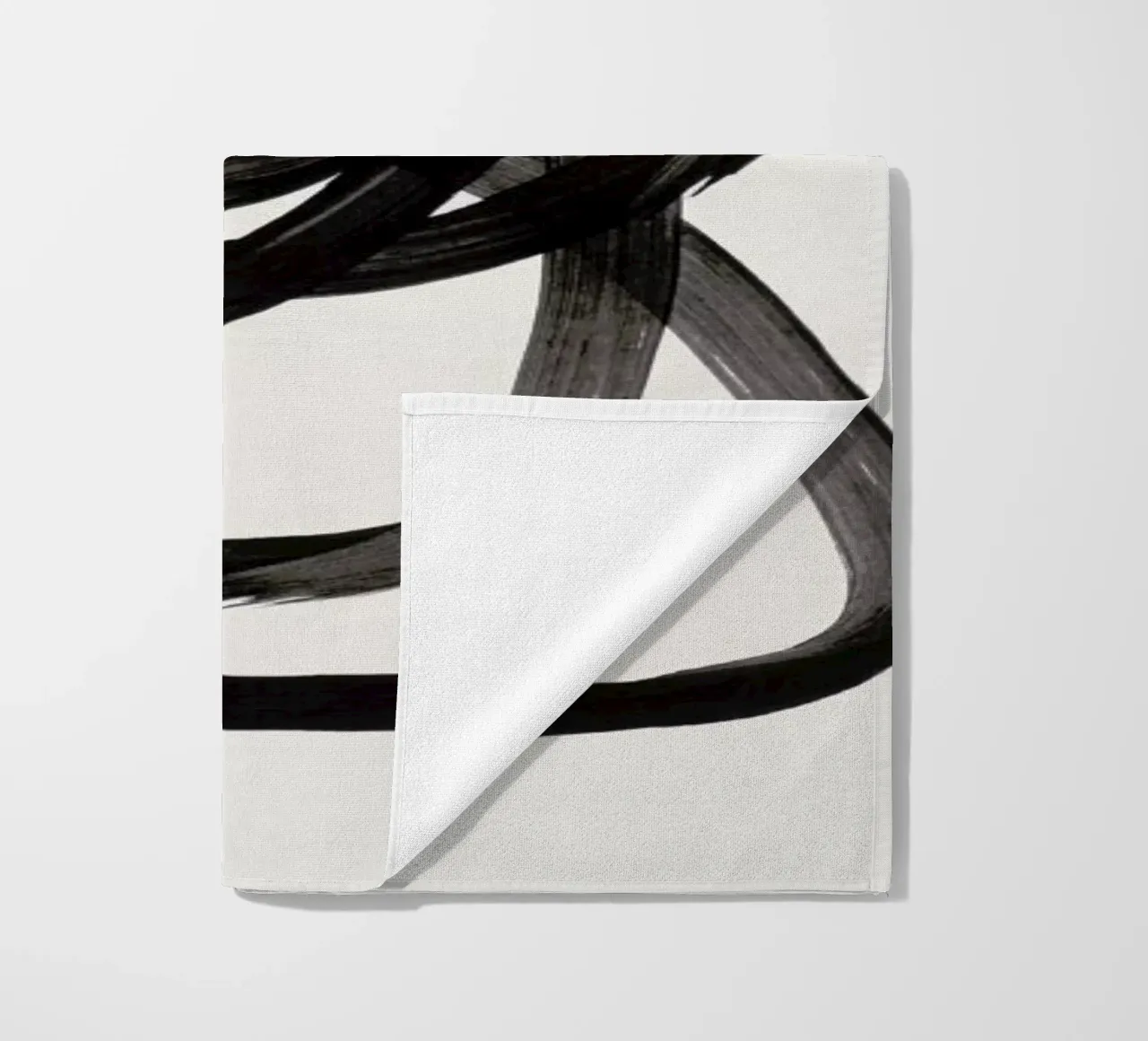 Ink Spiral beach towel by EnShape