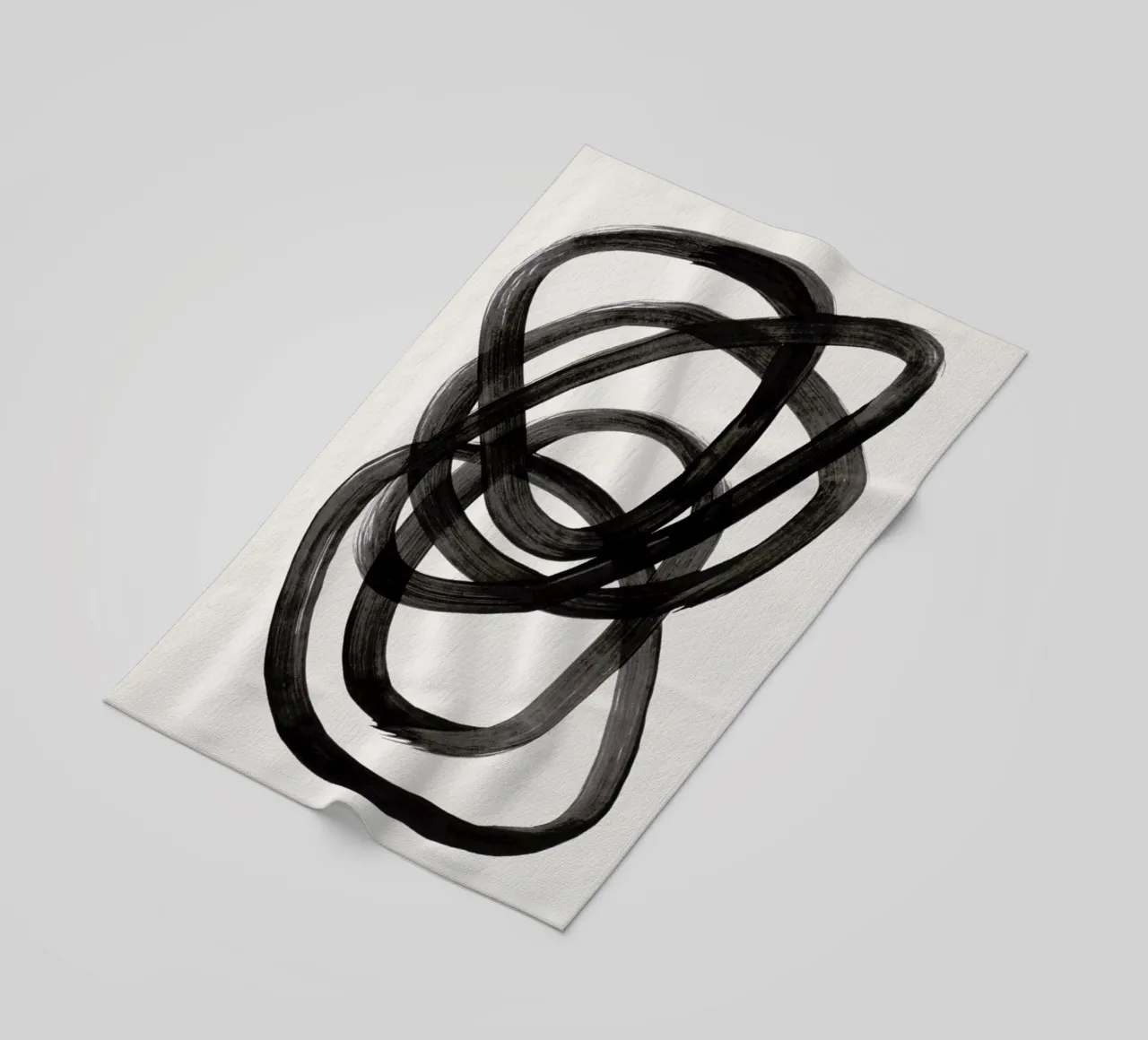 Ink Spiral beach towel by EnShape