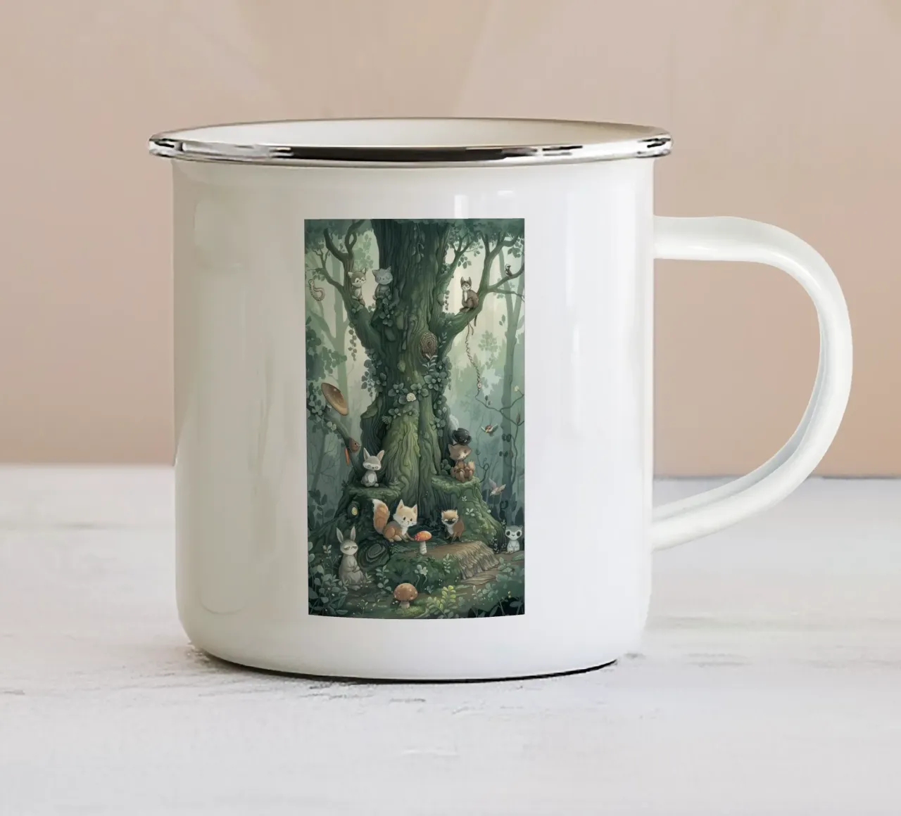 Forest Gathering tazza in smalto da wonderfolk