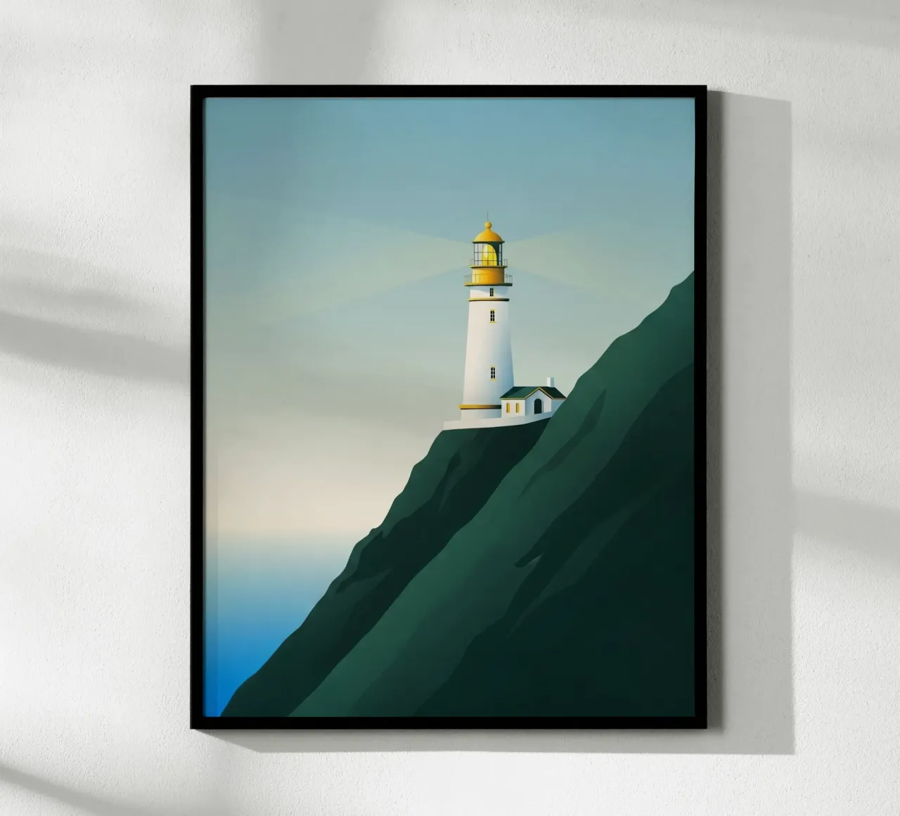 Find Your North poster with plastic frame by ZEN VACATION