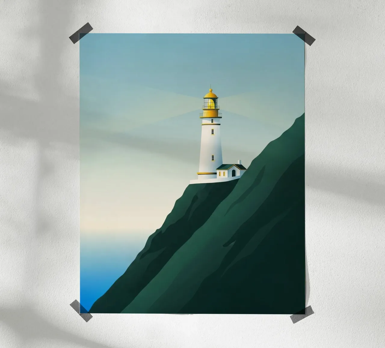 Find Your North poster with plastic frame by ZEN VACATION