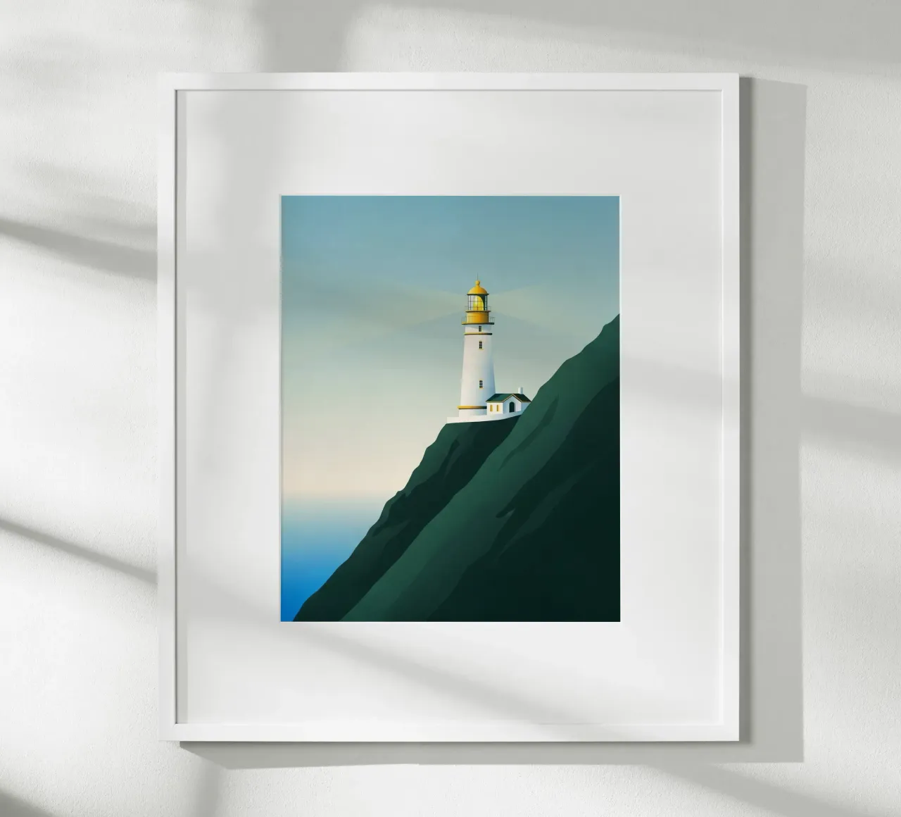 Find Your North poster with plastic frame by ZEN VACATION