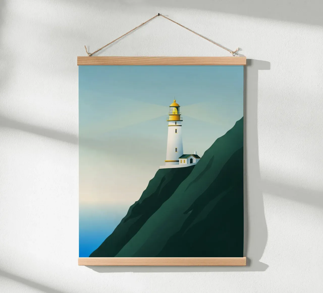 Find Your North poster with plastic frame by ZEN VACATION