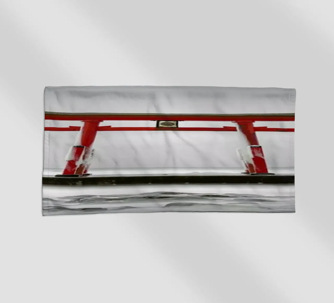 Japan Torii Study VI beach towel by Michael J. Reibert