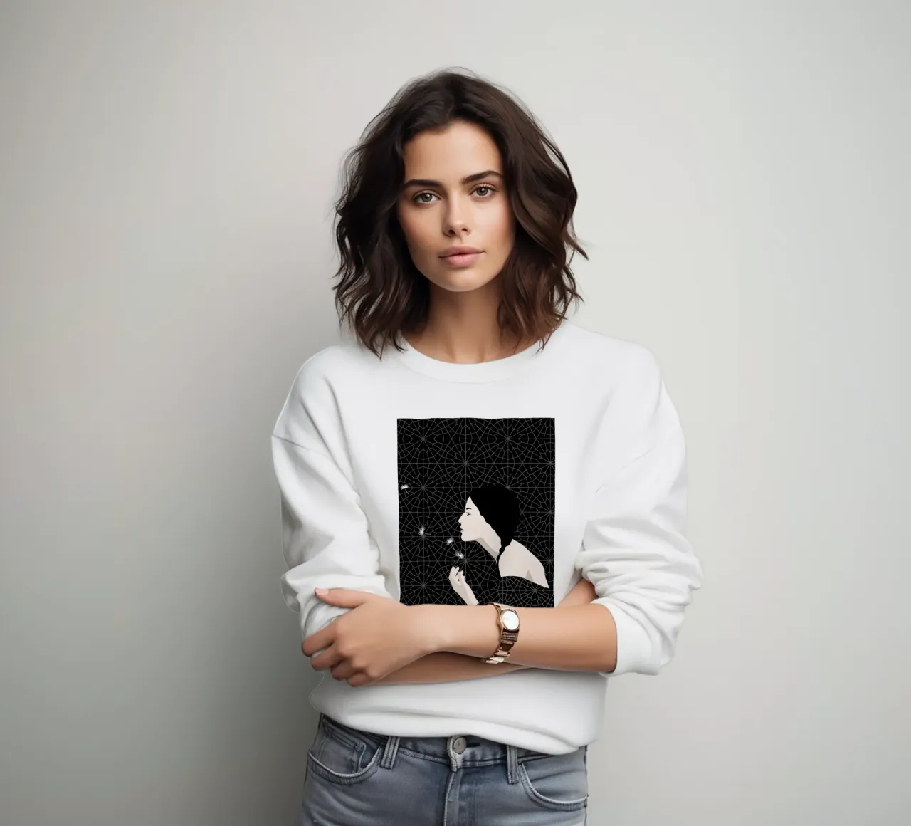 Dandelion sweatshirt by Bahar Seyedin