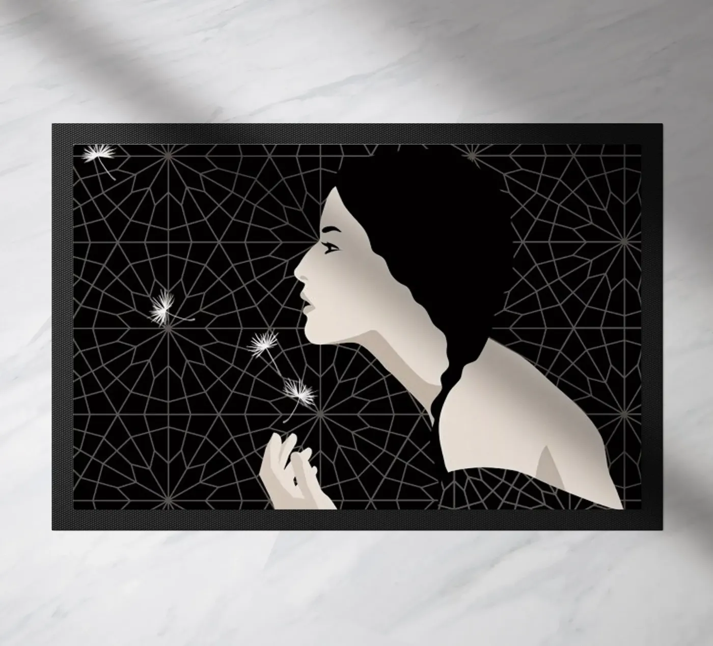 Dandelion Fußmatte von Bahar Seyedin