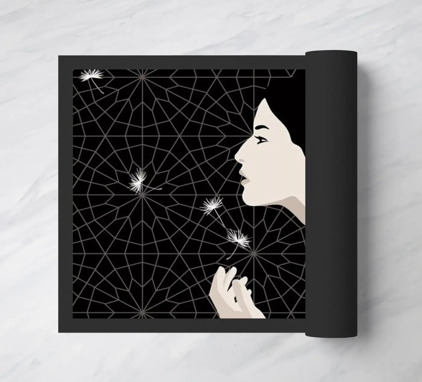 Dandelion Fußmatte von Bahar Seyedin