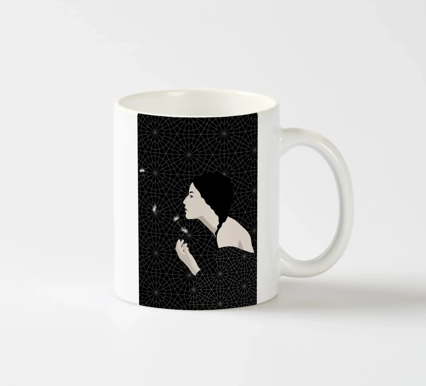 Dandelion mug en céramique de Bahar Seyedin