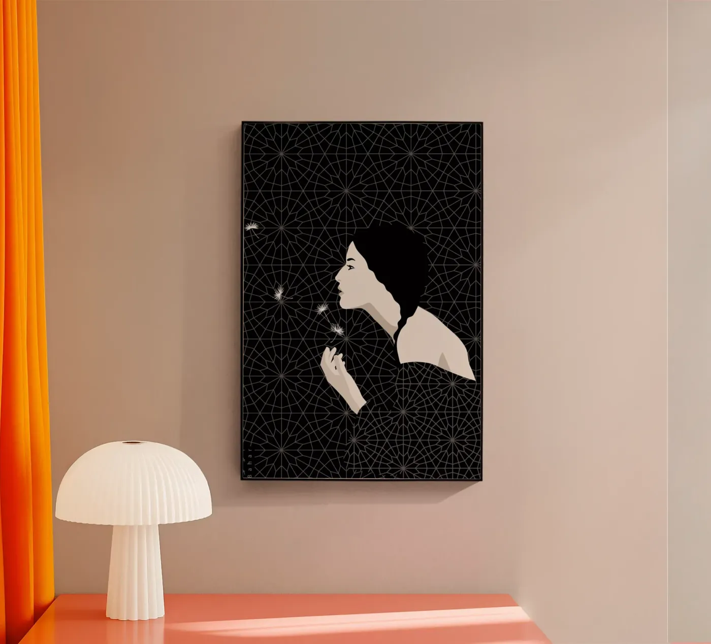 Dandelion plexiglas de Bahar Seyedin