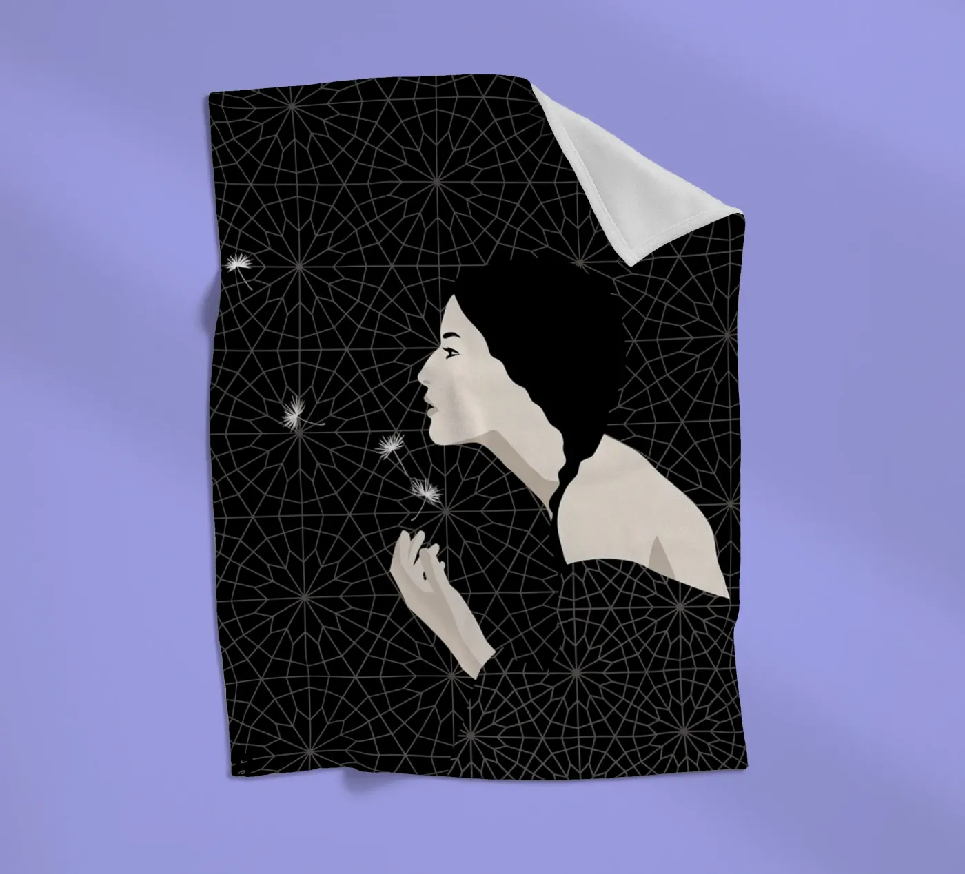 Dandelion fleecedeken van Bahar Seyedin