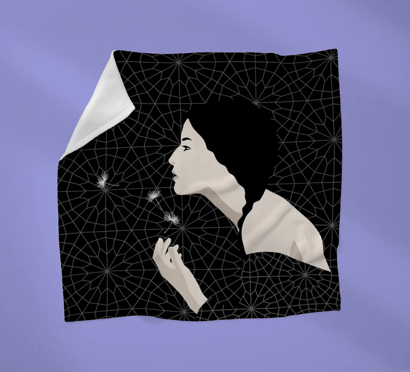 Dandelion fleecedeken van Bahar Seyedin