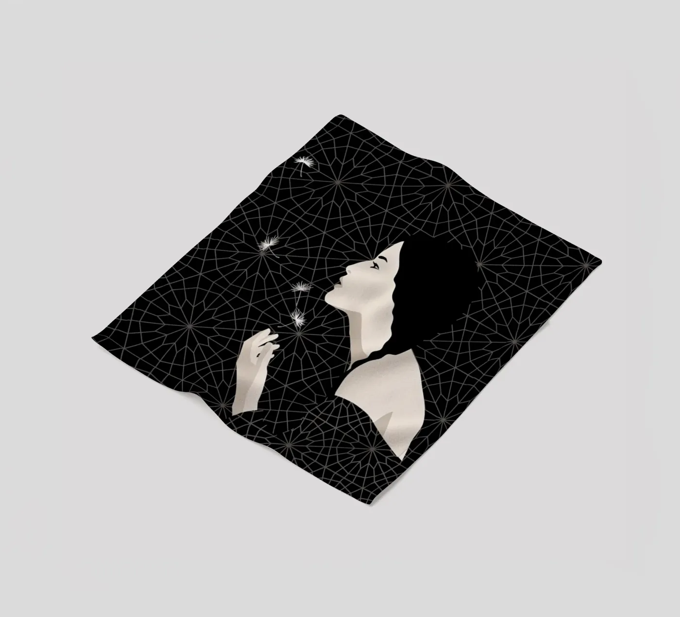 Dandelion fleecedeken van Bahar Seyedin