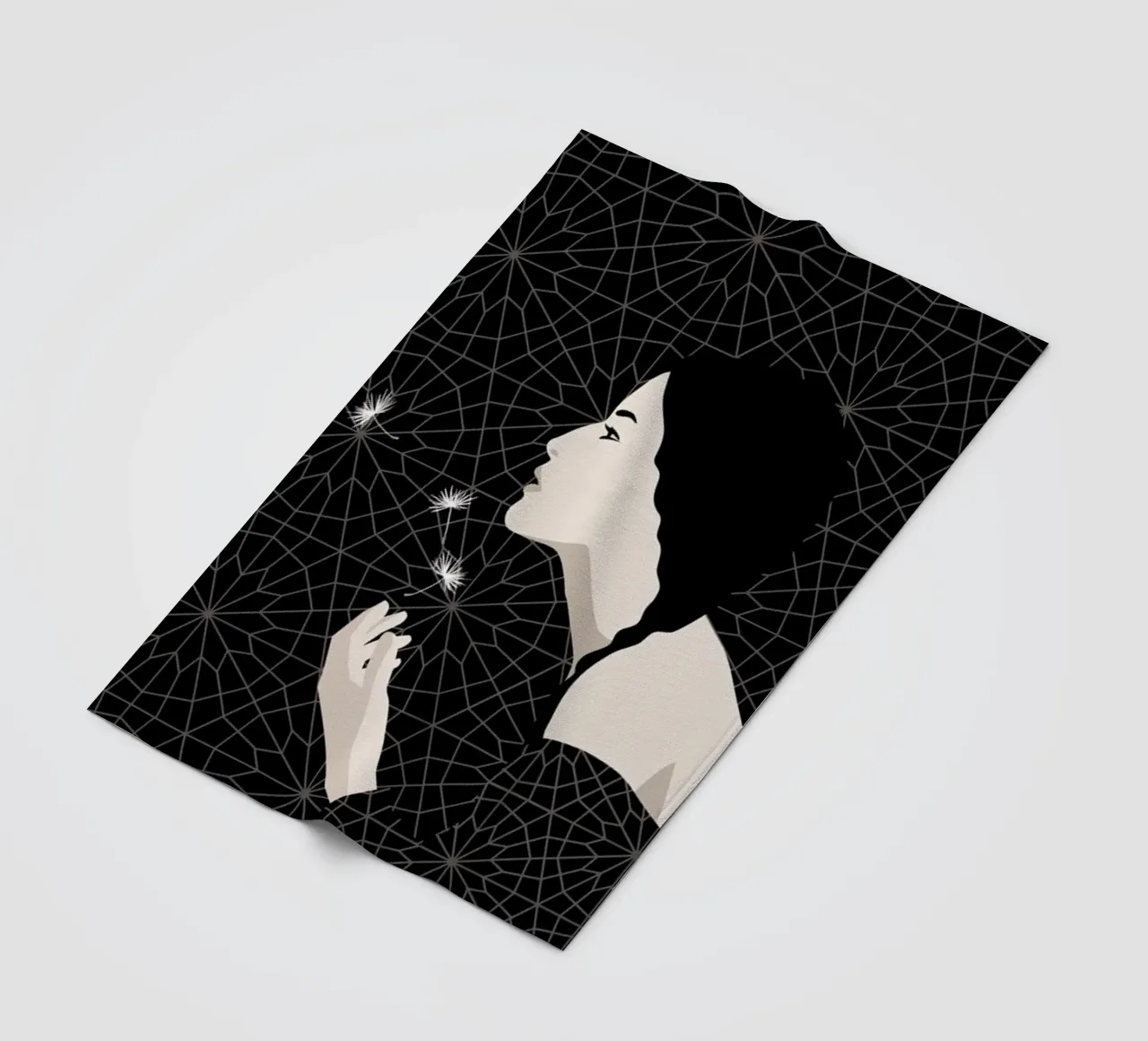 Dandelion Fleecedecke von Bahar Seyedin