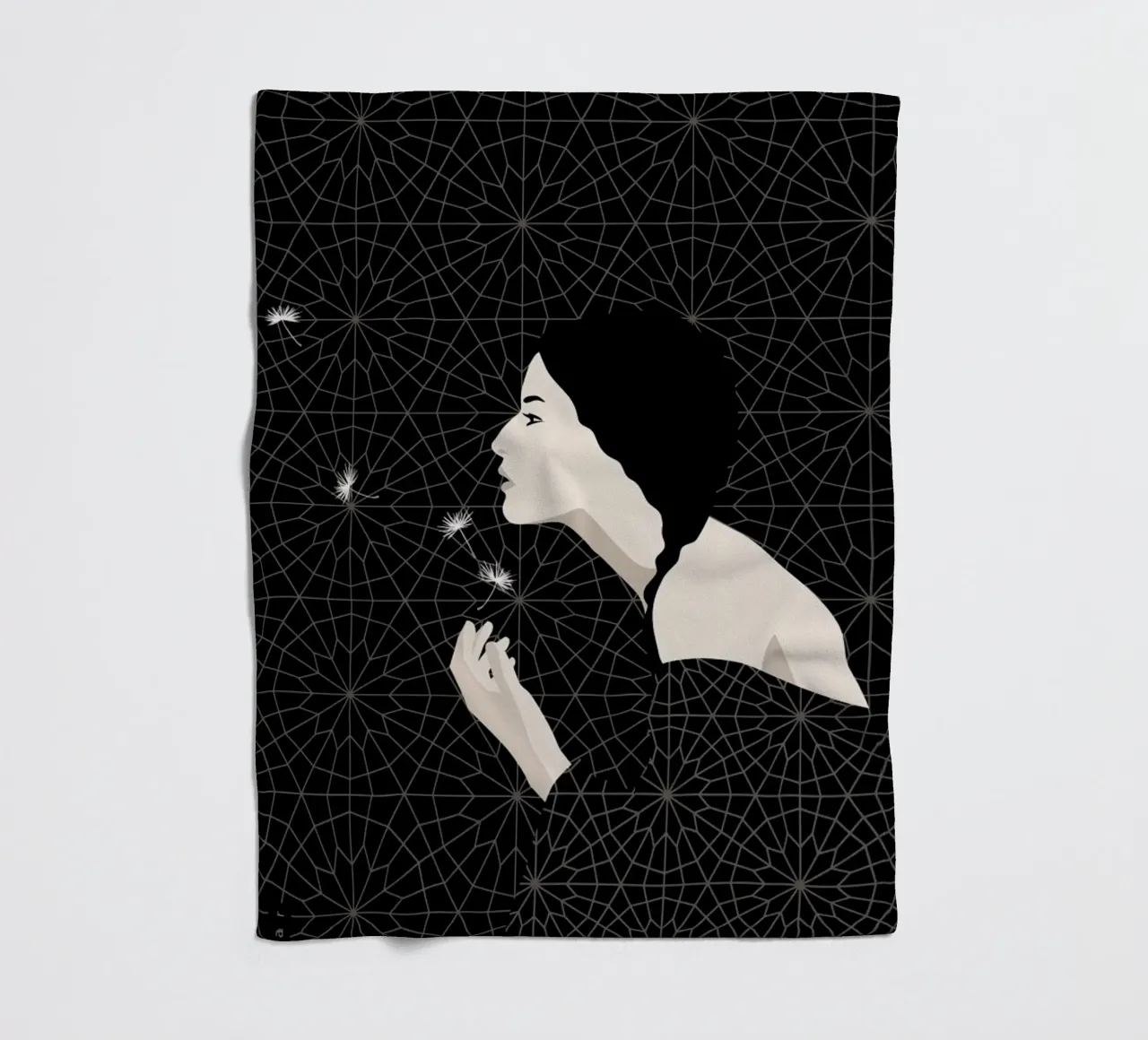 Dandelion Fleecedecke von Bahar Seyedin