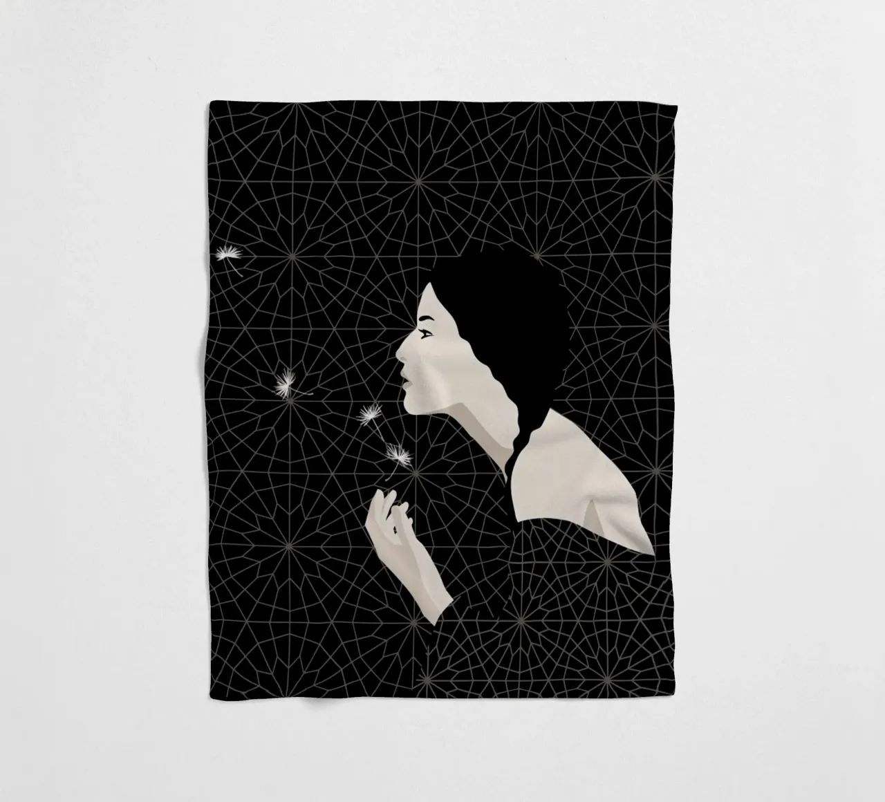 Dandelion Fleecedecke von Bahar Seyedin