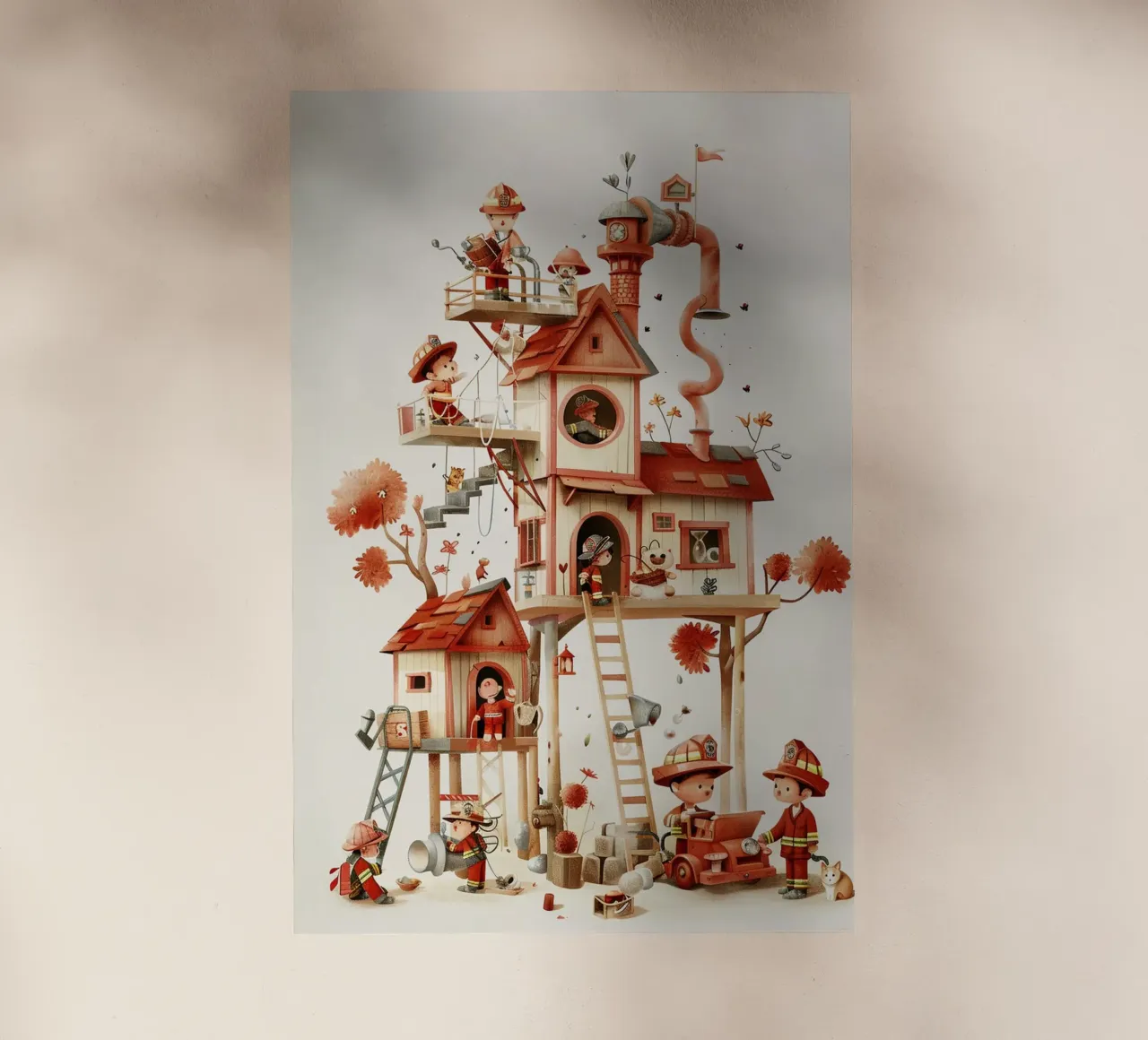 Firefighter Treehouse pellicola backlit da wonderfolk