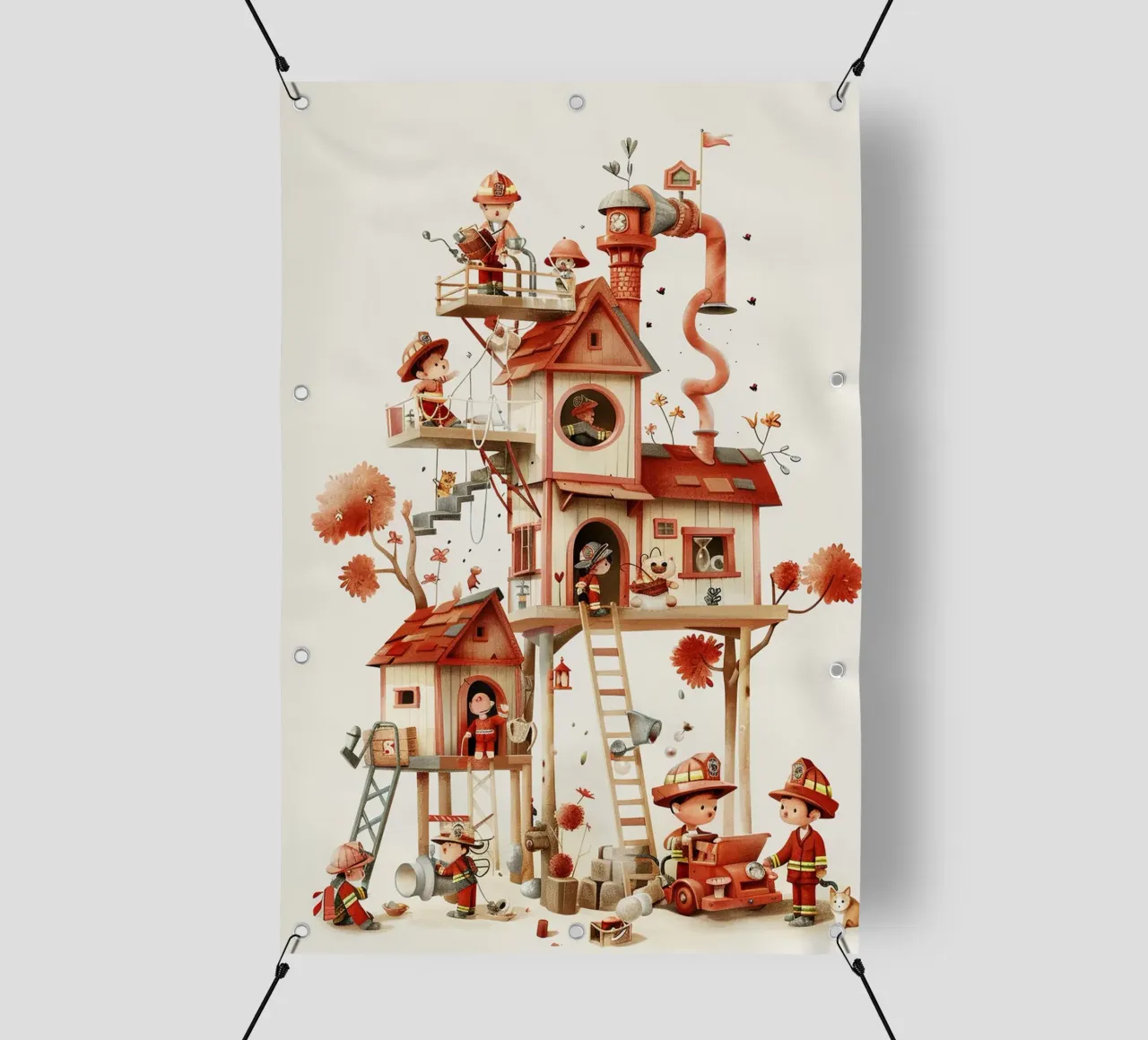 Firefighter Treehouse pvc cover by wonderfolk