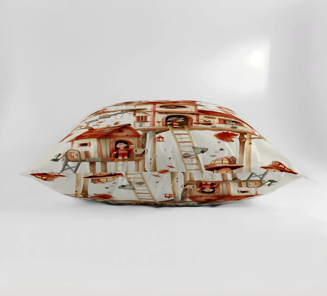 Firefighter Treehouse cuscino da wonderfolk