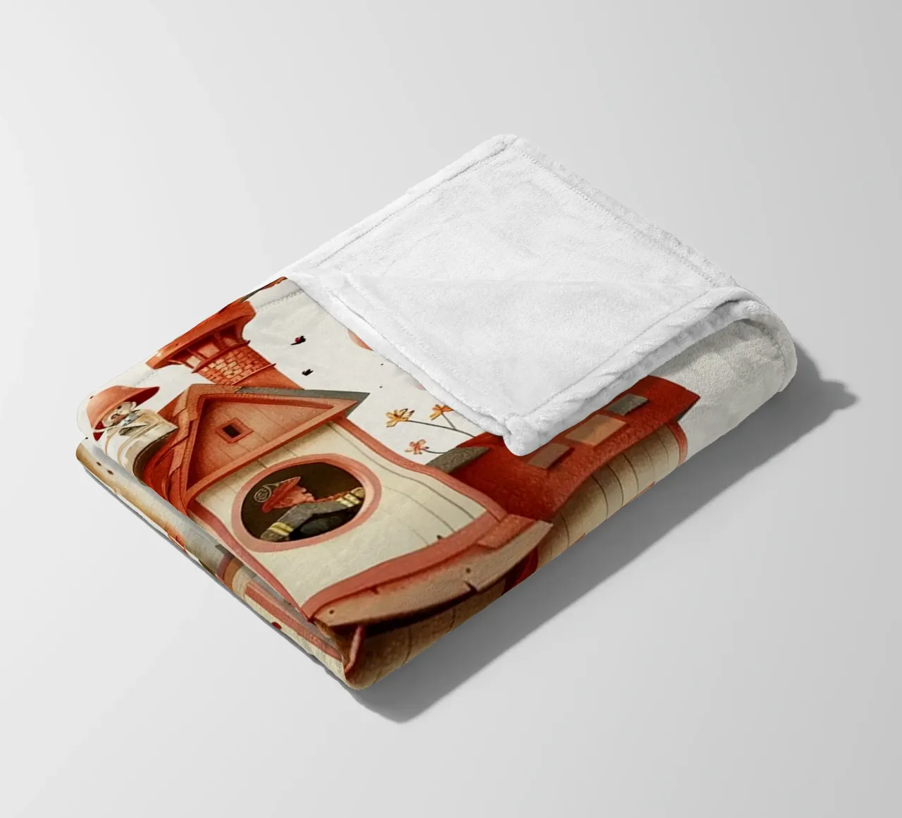 Firefighter Treehouse Fleecedecke von wonderfolk