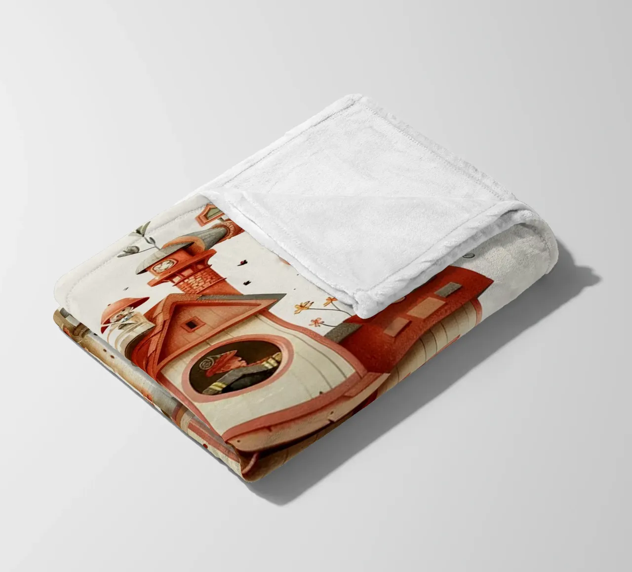 Firefighter Treehouse Fleecedecke von wonderfolk