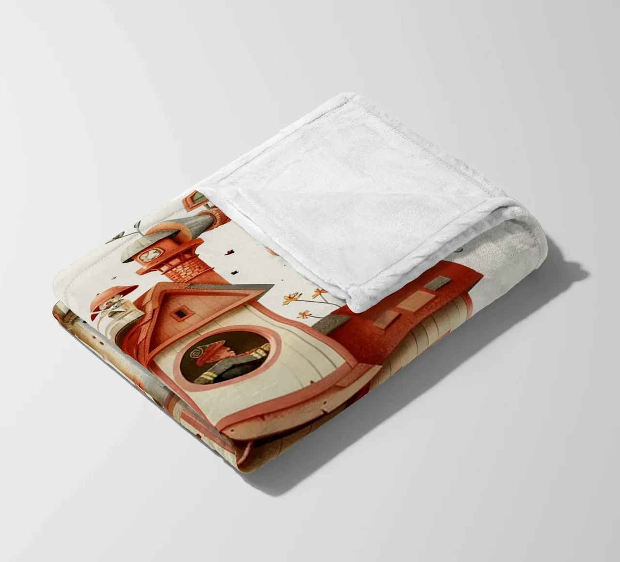 Firefighter Treehouse Fleecedecke von wonderfolk