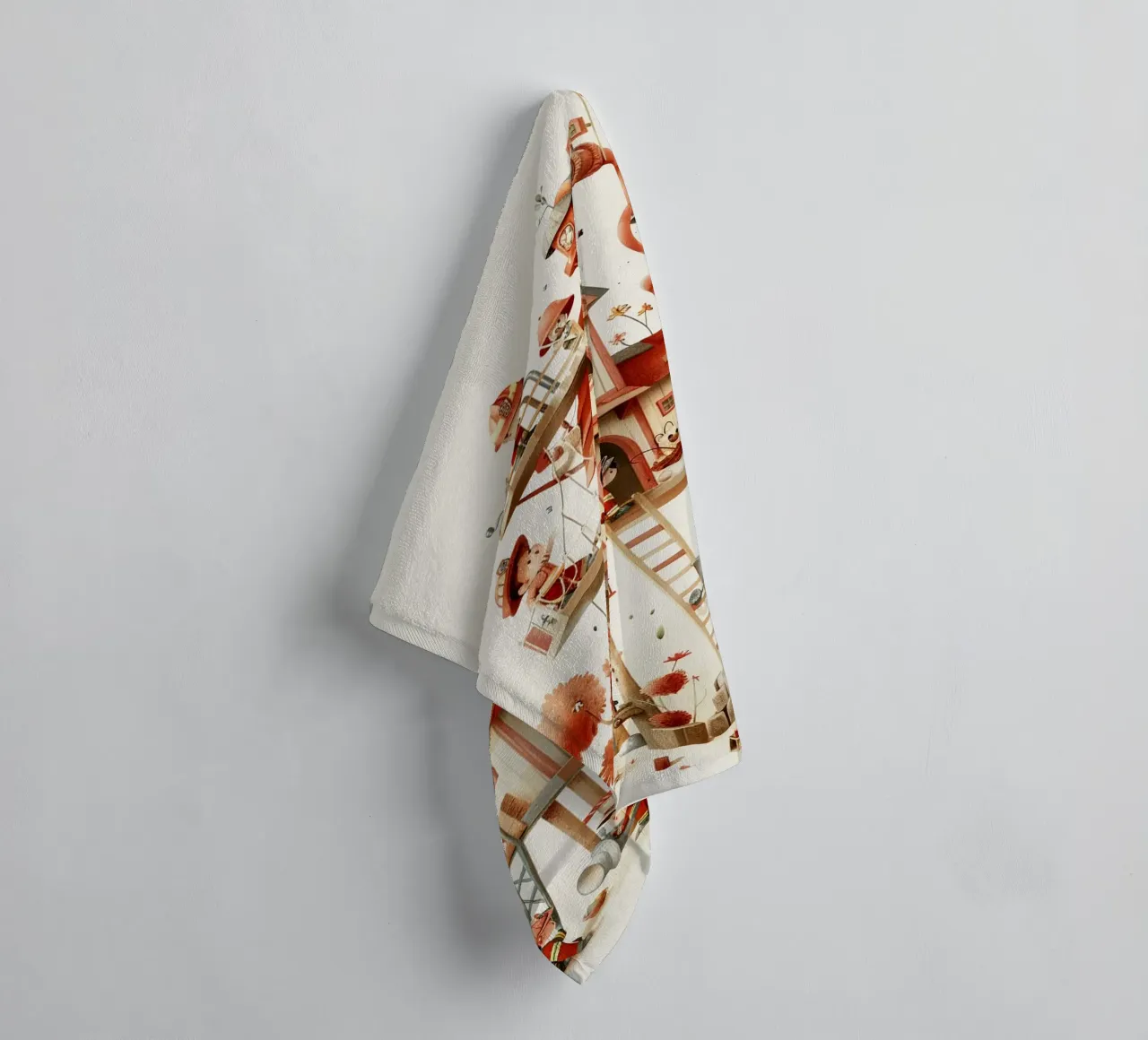 Firefighter Treehouse asciugamano da bagno da wonderfolk