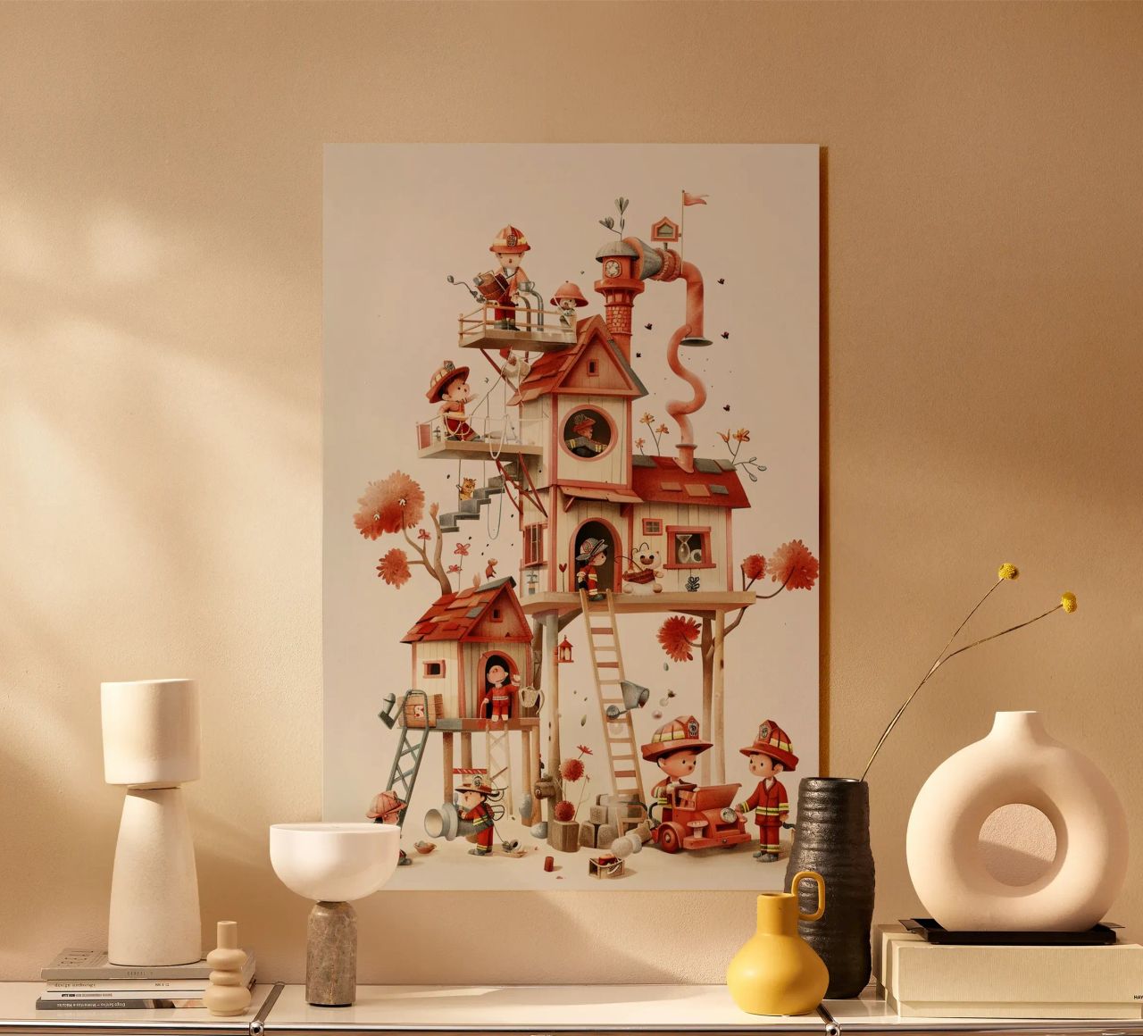Firefighter Treehouse plexiglass da wonderfolk